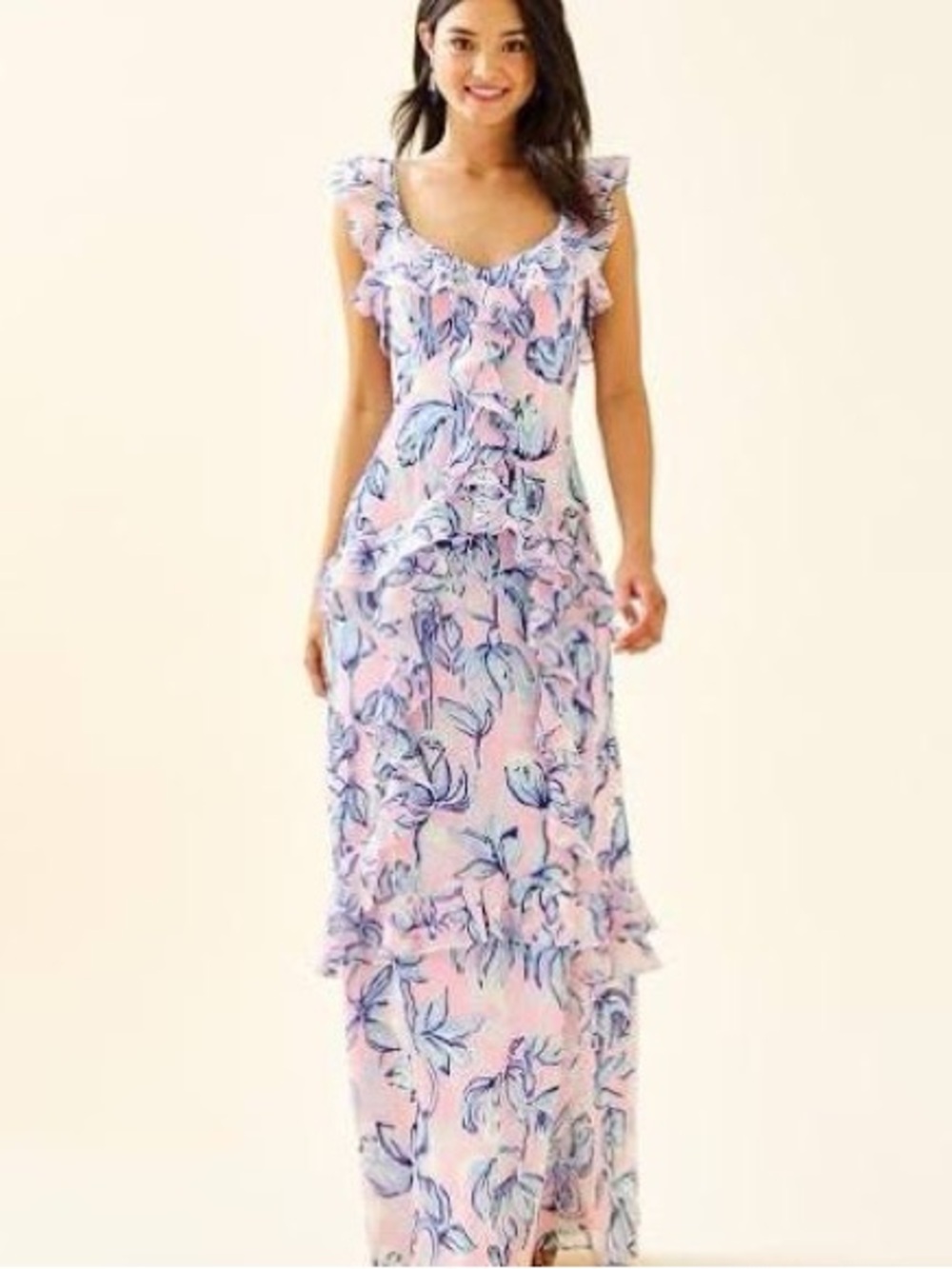 Lilly Pulitzer Riland Ruffle Maxi Dress - Picture 2 of 5